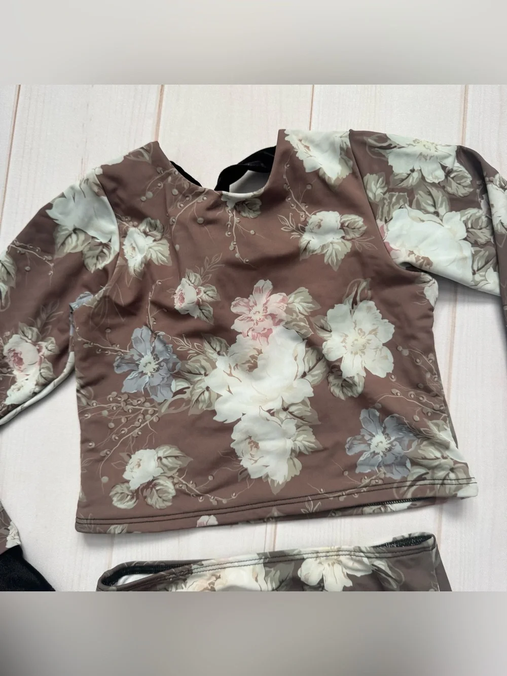 Saint Ida Moody Floral Two Piece Rash Guard